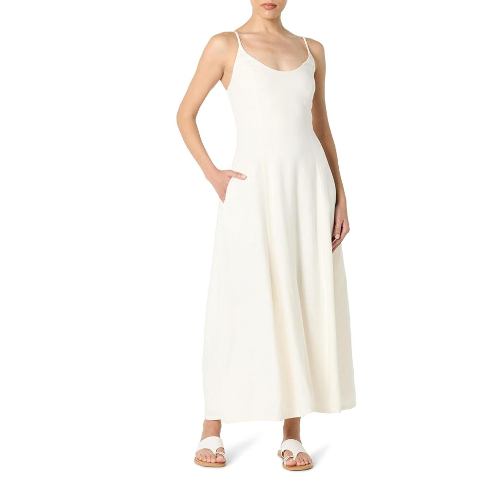 The Drop Women's Luna Scoop Neck Linen Maxi Dress | Amazon (US)