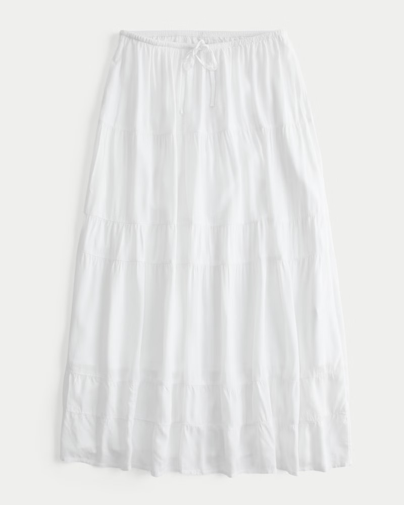 Tiered Maxi Skirt | Hollister (US)