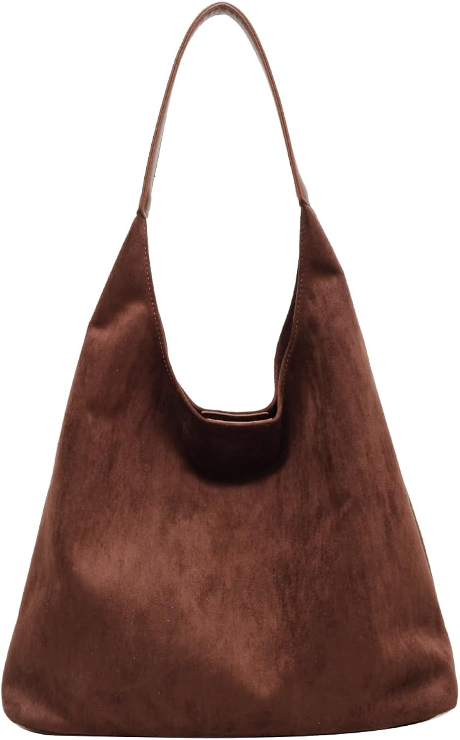 Suede Tote Bags for Women Large Slouchy Bag Retro Suede Purse Soft Hobo Handbag Office Shoulder B... | Amazon (US)