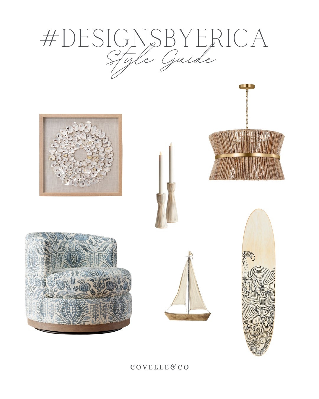 🌊✨ COASTAL MODERN IS BACK, BABY!
If you've been watching our summer design vibes, you already know—we're diving deep into that timeless coastal modern aesthetic 🐚⚓️ It’s clean, it’s breezy, it’s bold—and honestly, if you live on the East Coast, it’s non-negotiable.

This month’s #DesignsByErica Style Guide is your blueprint to bring this fresh, coastal elegance into your home. From soft natural textures to cool oceanic hues, we’re giving you the inspiration to make these ideas your reality—with tried-and-true style pieces we actually use:

🪑 A Pottery Barn sidechair that’s both plush and timeless
💡 A Visual Comfort chandelier that brings the drama (but make it airy)
🖼 Pottery Barn wall art with coastal tones that ground the space
🕯 Perigold candles to layer in warmth, glow, and a touch of luxe
…and more design-forward staples we love.

🌀 Ready to transform your space with this East Coast classic?
🛋 Tap the link in bio to explore the full guide.

📌 Save this post for your mood board.
💬 Tell us—what's your favorite coastal element to design with?

#InteriorDesign #CoastalModern #EastCoastStyle #DesignInspo #SummerInteriors #CovelleAndCo #InteriorDesigner #DesignTips #HomeStyleGuide #ModernCoastalLiving #DesignTrends2025 #RealEstateAndDesign #InteriorStyling #DecorInspo 

#LTKFamily #LTKHome #LTKSeasonal