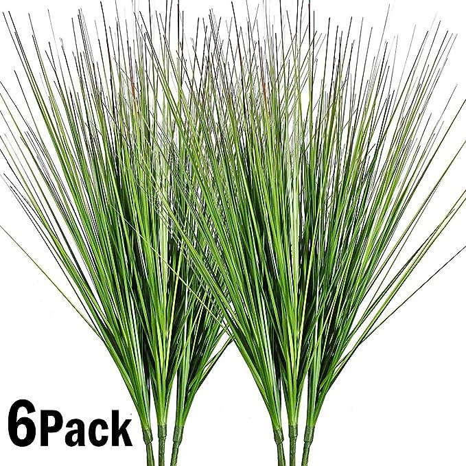 27" Artificial Plants Onion Grass Greenery Faux Fake Shrubs Plant Flowers Wheat Grass for House H... | Amazon (US)