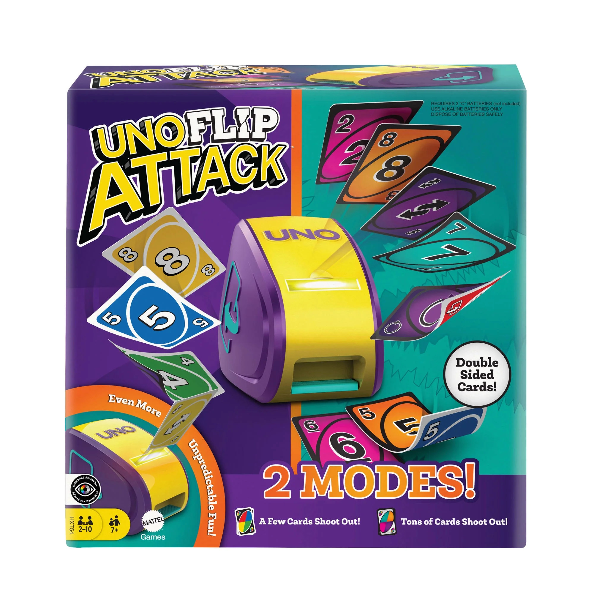 UNO Flip Attack Card Game for Family Nights, Game Nights, Travel, Camping & Parties | Walmart (US)