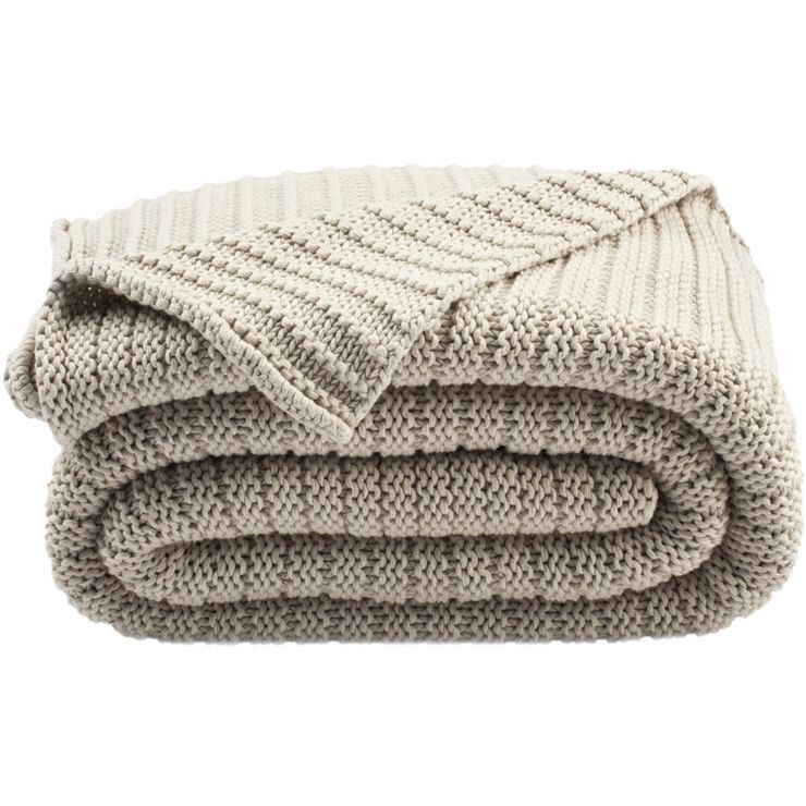 Bella Gigi Knit Throw Blanket - Palewisper - 50" x 60" - Safavieh | Target