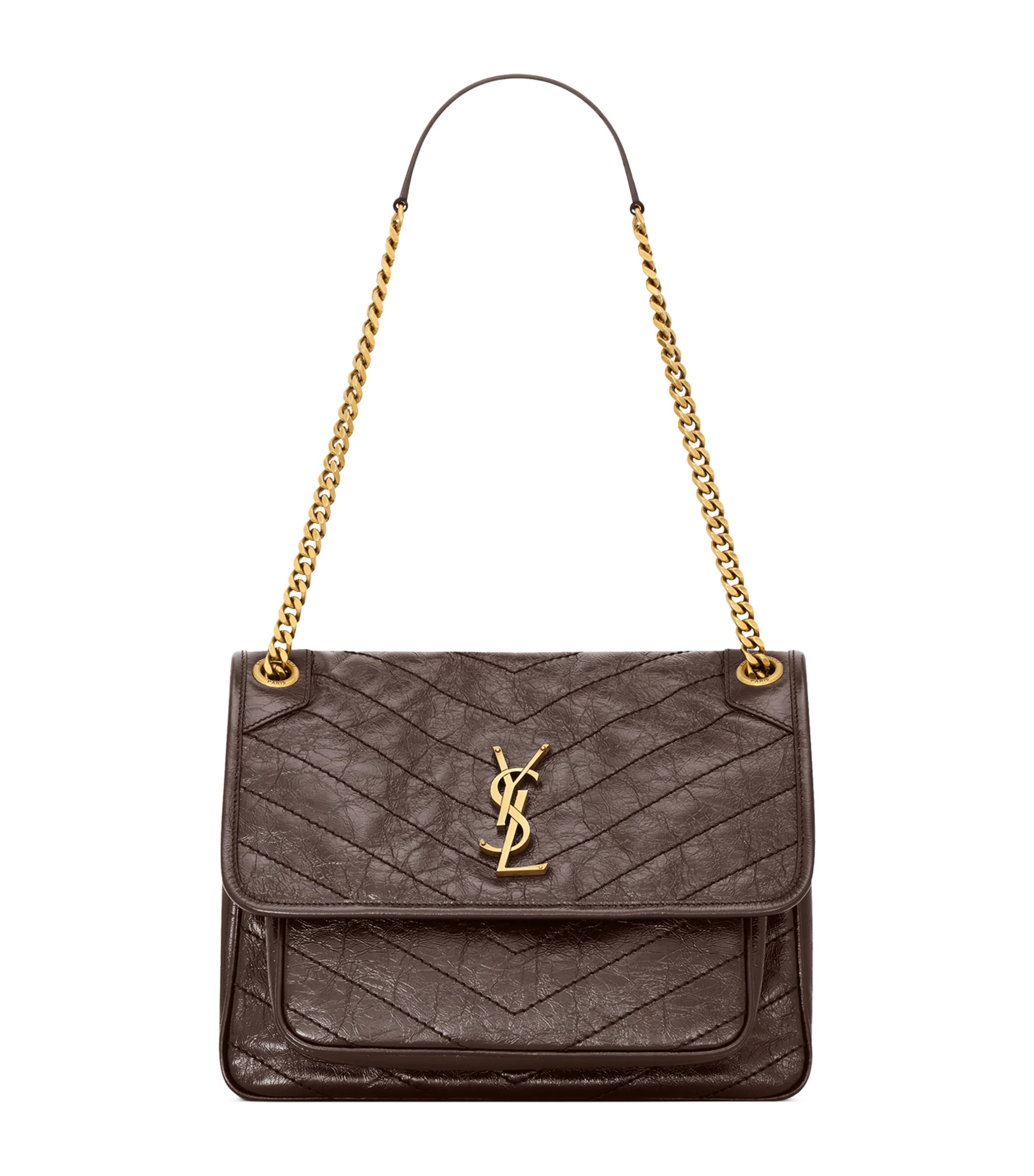 Medium Leather Niki Shoulder Bag | Harrods UK