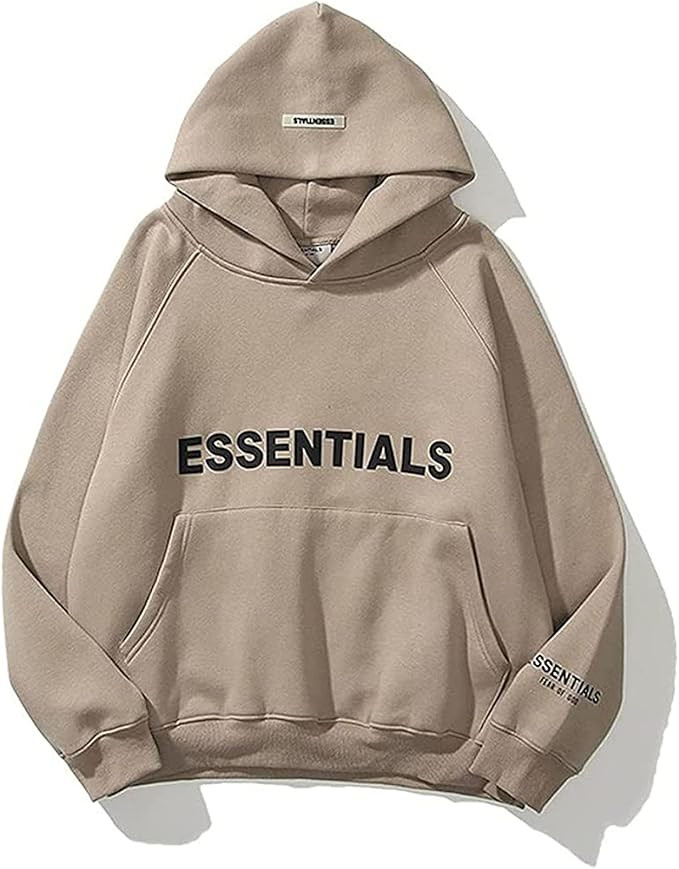 Fear of God Hoodie Hip Hop Couples Essential Sweatshirt Pullover Sportswear Tracksuit Sweater | Amazon (US)