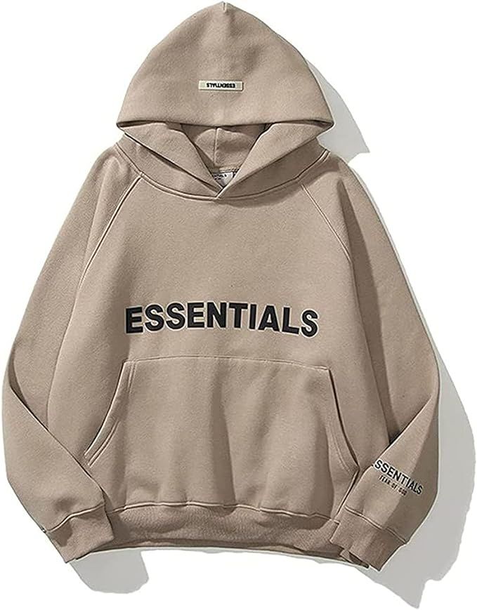 Fear of God Hoodie Hip Hop Couples Essential Sweatshirt Pullover Sportswear Tracksuit Sweater | Amazon (US)