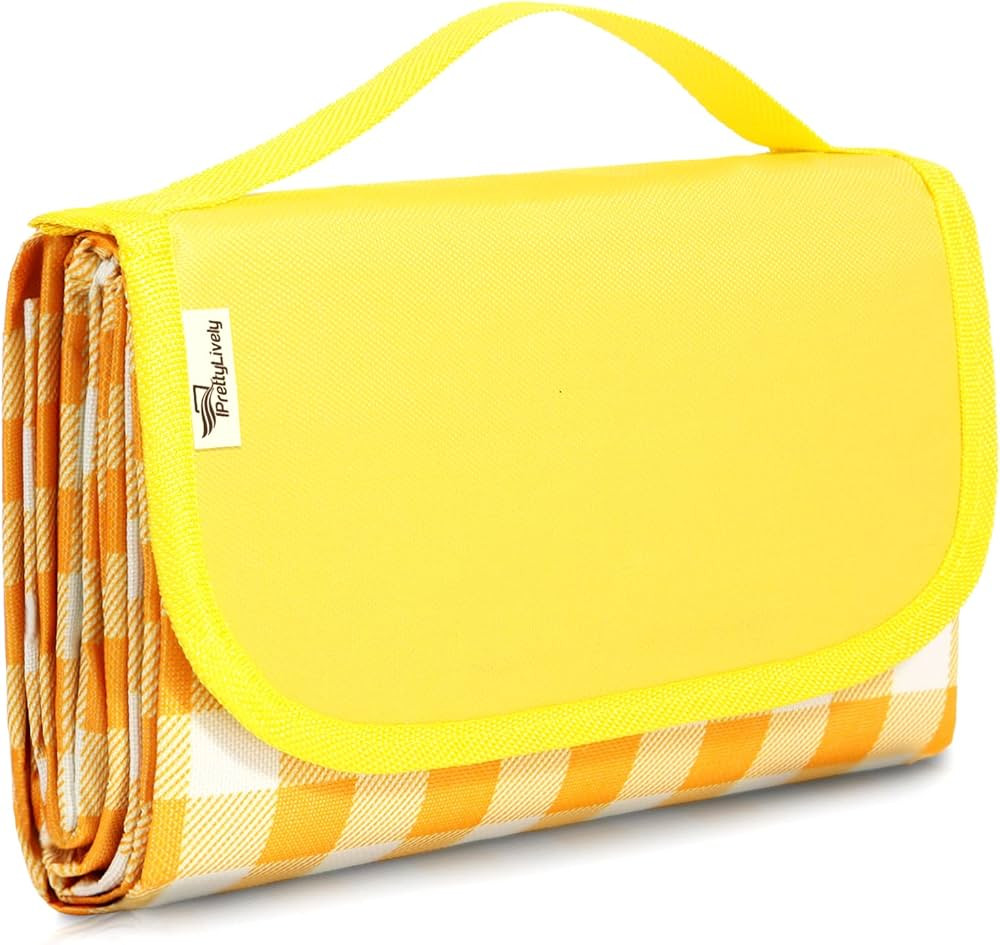 PrettyLively Picnic Blanket Outdoor Waterproof Picnic Mat Portable Large Mat for Family Concerts,... | Amazon (CA)