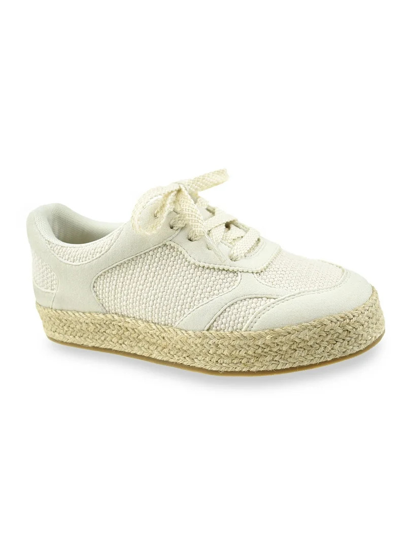 Wonder Nation Little & Big Girls Casual Espadrille Sneaker | Walmart (US)