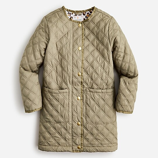 Girls' lightweight quilted jacket with eco-friendly PrimaLoft® | J. Crew US