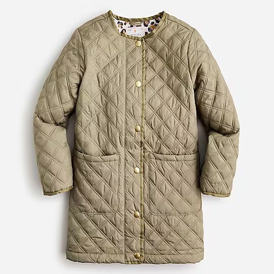 Girls' lightweight quilted jacket with eco-friendly PrimaLoft® | J.Crew US
