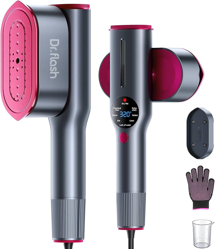 DRFLASH 2-in-1 Steamer & Iron for Clothes,15s Fast Heat-up 1200W Portable Handheld Garment Steame... | Amazon (US)