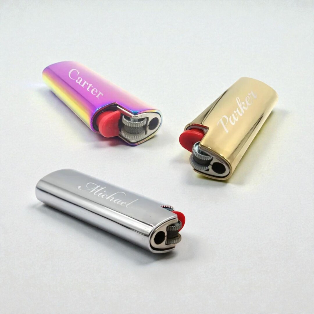 Personalized BIC LIGHTER CASE Cover Sheath Groomsmen Birthday Gift for Him Dad Men Boyfriend Husb... | Etsy (US)