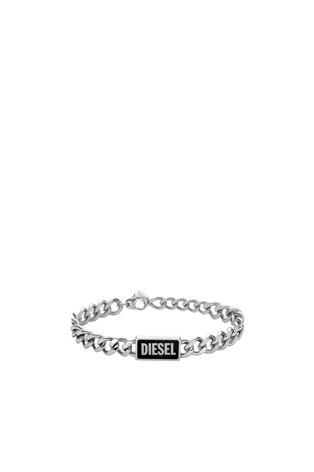 Black agate id bracelet | Diesel US