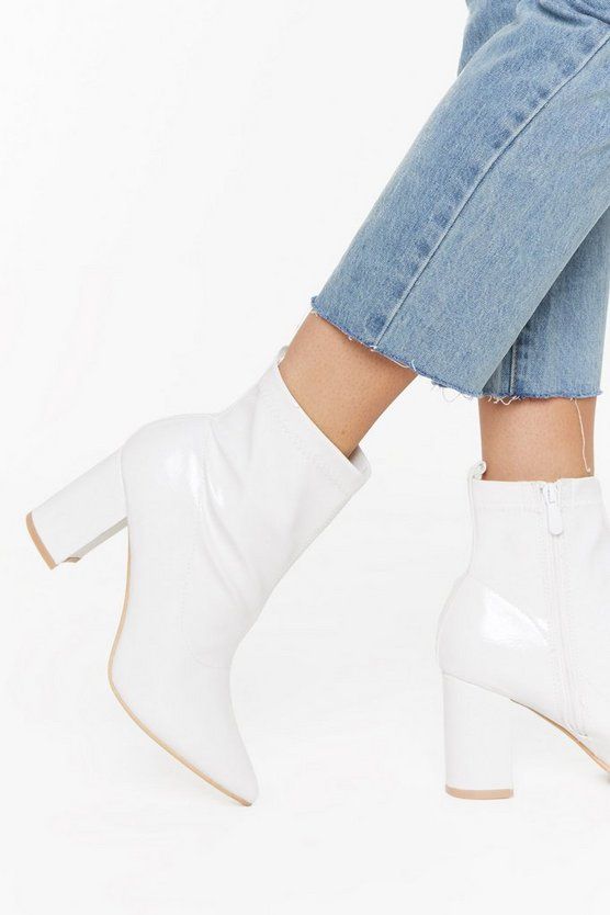 Walk the Walk Faux Patent Leather Boots | NastyGal (US & CA)