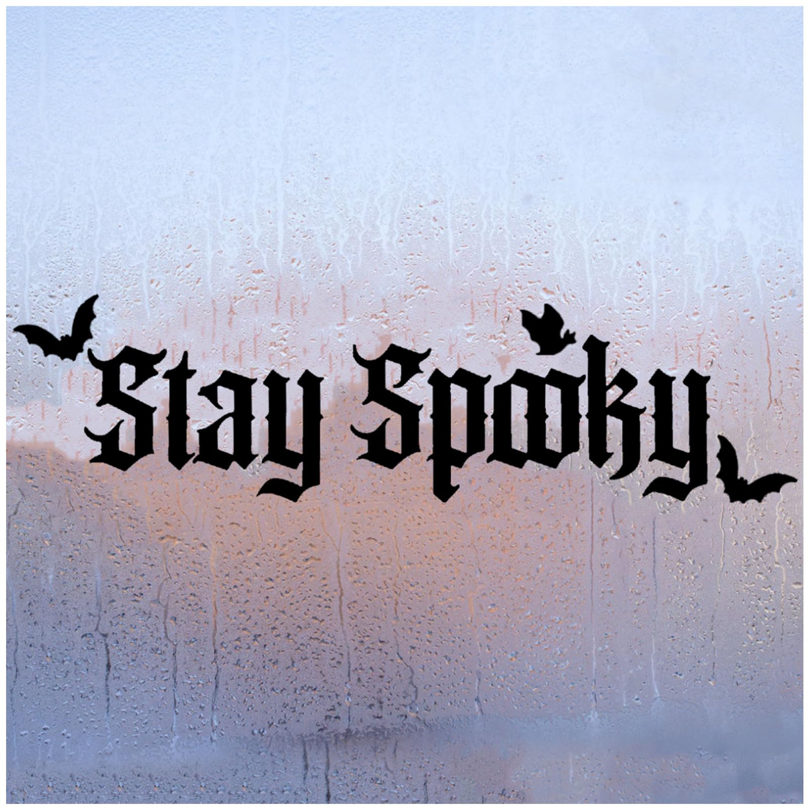 Stay Spooky Car Stickers - Gothic Style Car Decals with Bat Accents - 9.5in x 2.6in - 2Pack Set i... | Amazon (US)