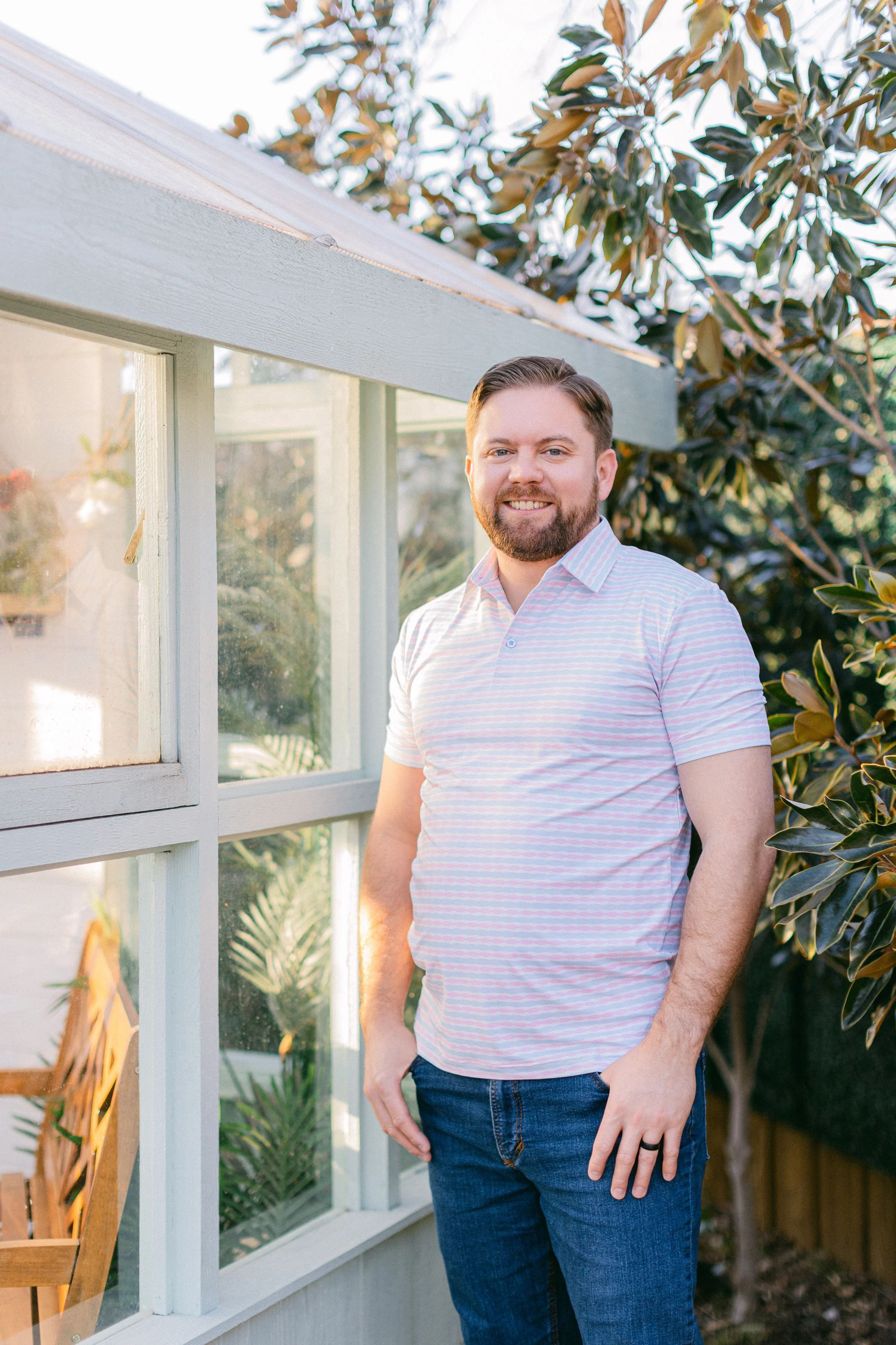 Pink or Blue Men's Polo | Poppy Kids Co