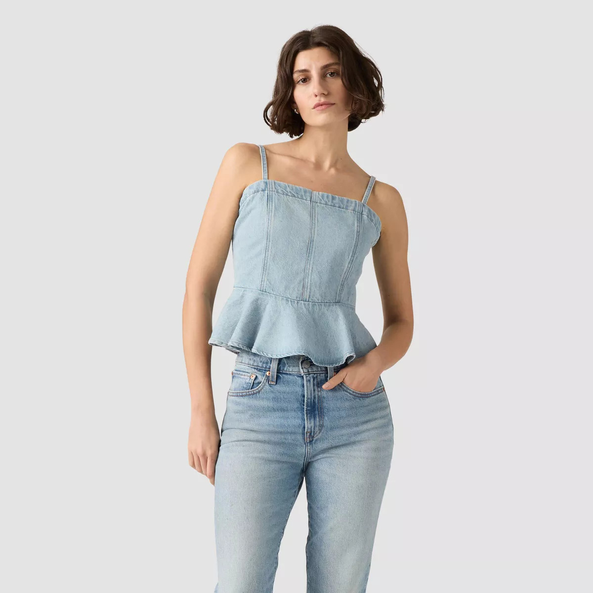 Levi's® Women's Anderson Flounce Tank Top - Face Value XS | Target