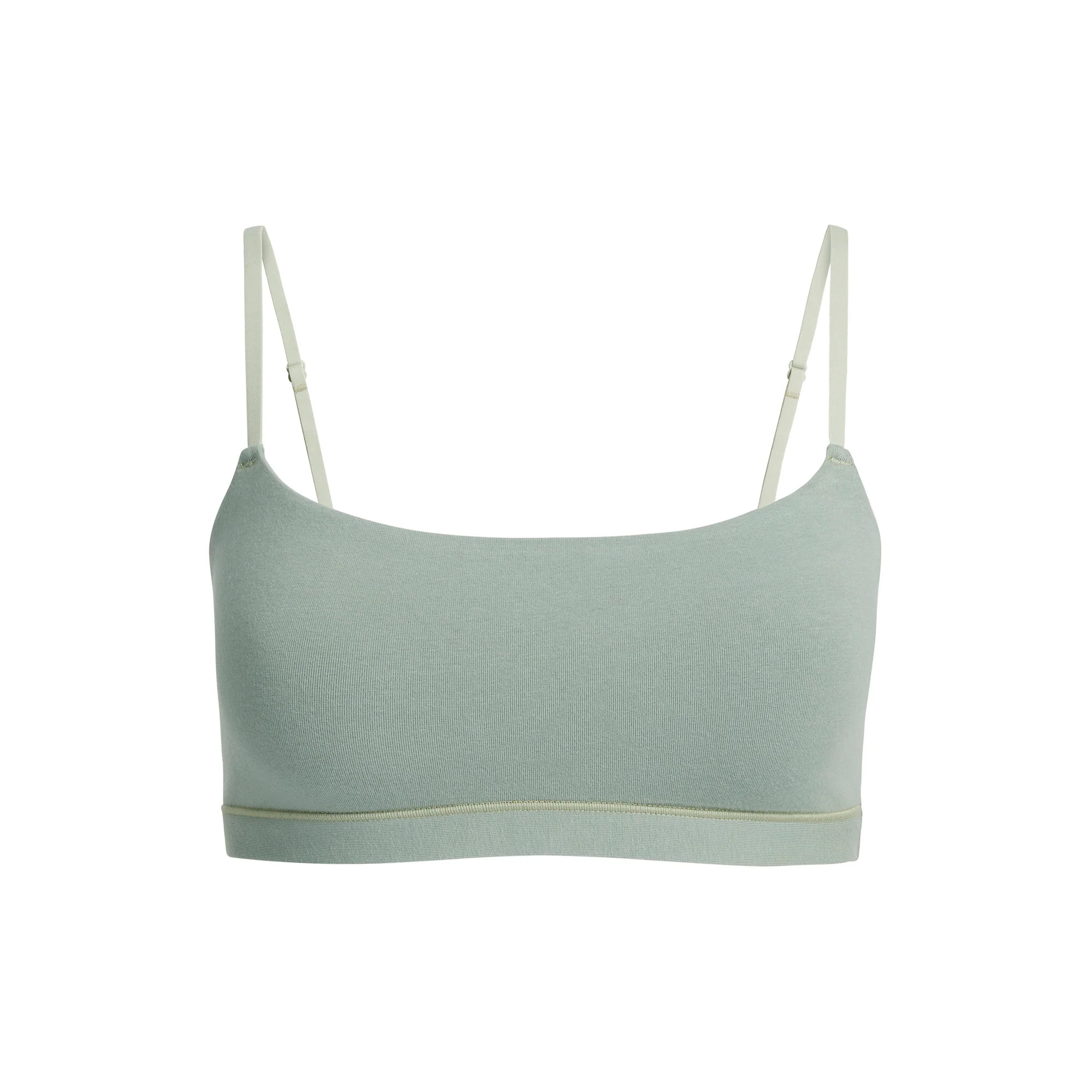 COTTON JERSEY SCOOP BRALETTE | MINERAL | SKIMS (US)
