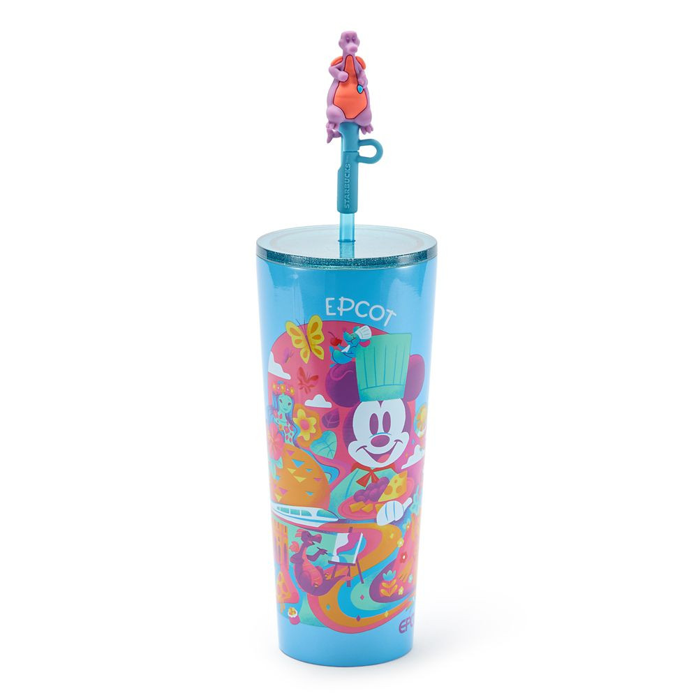 EPCOT 24 oz. Stainless Steel Starbucks® Travel Tumbler with Straw – Walt Disney World | Disney Store