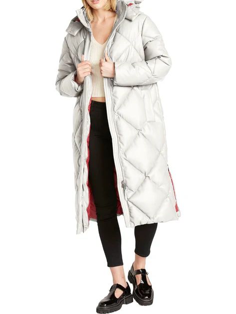 Womens Vegan Leather Cold Weather Puffer Jacket | Shop Premium Outlets
