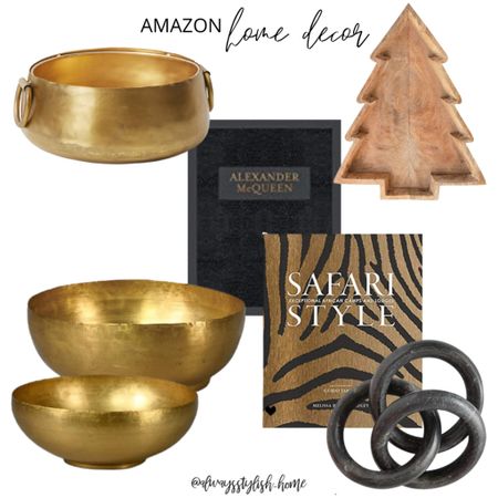 Amazon finds, modern home decor, gold bowl, brass bowl, wood Christmas tree bowl, black gold coffee table book, black marble link

#LTKstyletip #LTKhome #LTKFind