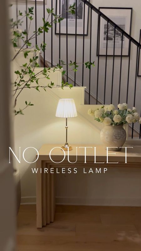 New Amazon home find! This wireless rechargeable table lamp is so pretty, I love the style! Perfect for an area without an outlet!

#LTKHome #LTKFindsUnder100 #LTKSaleAlert