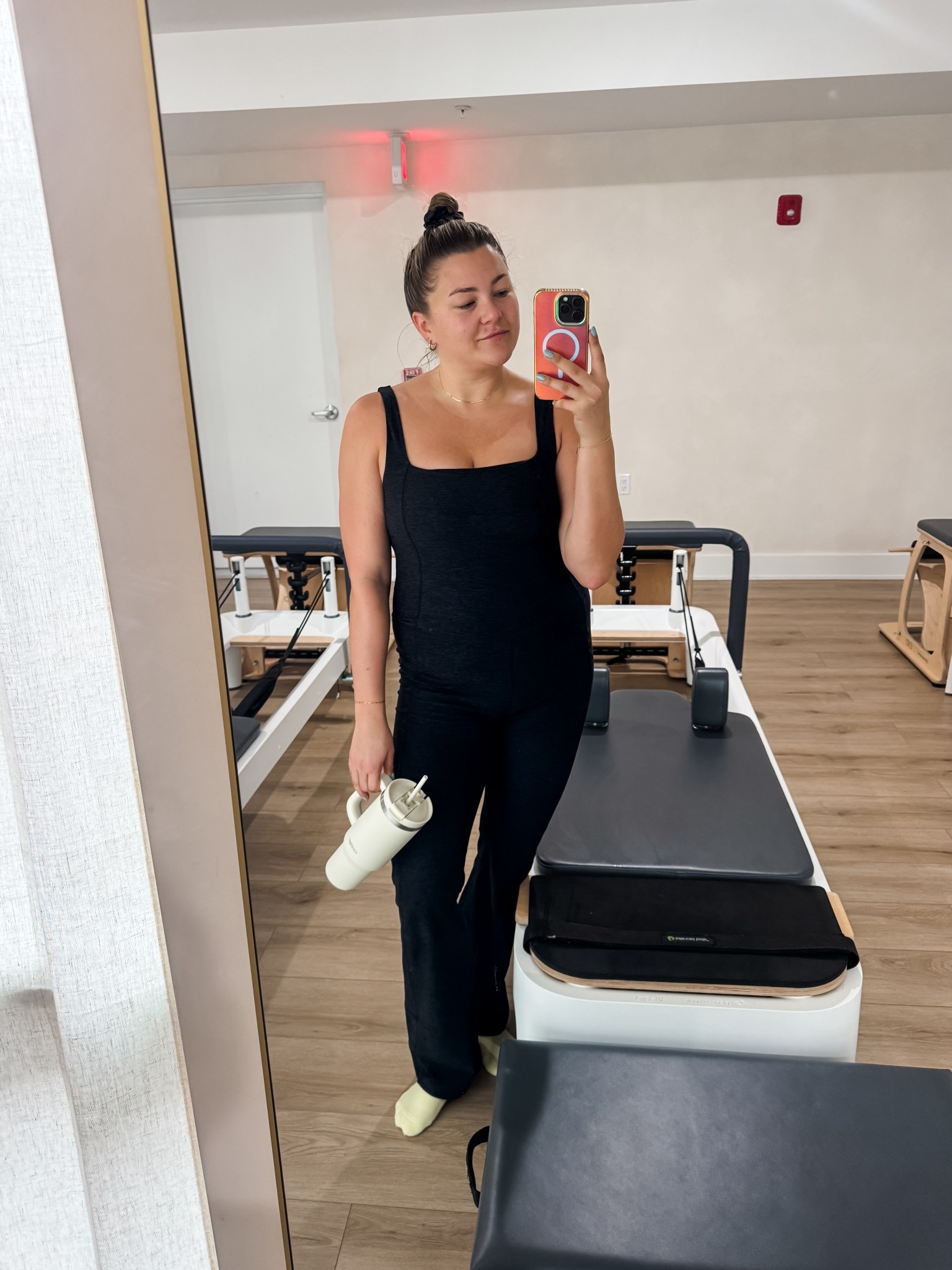 my current Pilates uniform: a simple black bodysuit that makes me feel put together even at 7 AM and my trusty Contigo water bottle that I take literally everywhere. perfect for Pilates, barre, yoga or anyone who loves a no fuss workout.

#LTKmorningroutine #LTKMidsize #LTKCyberWeek