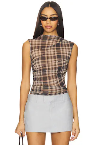 Mesh Sleeveless Twist Top
                    
                    Enza Costa | Revolve Clothing (Global)