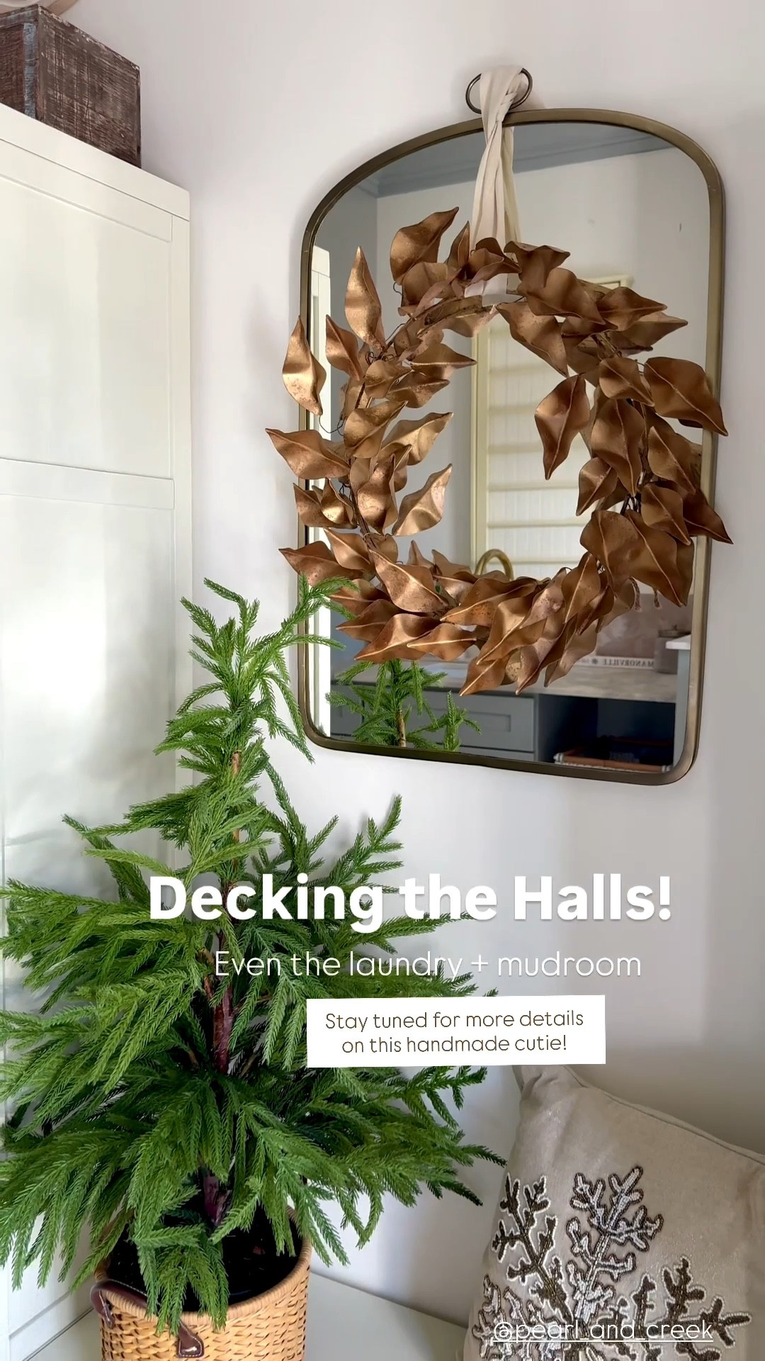 This gorgeous handmade wreath is part of a set of two - stay tuned as I share how versatile and beautiful they are 

Love the antique gold finish!

Pearl and Creek

#LTKSeasonal #LTKHome #LTKHoliday