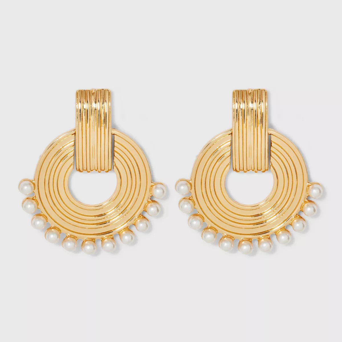 SUGARFIX by BaubleBar Pearl Interlocking Earrings - Gold | Target