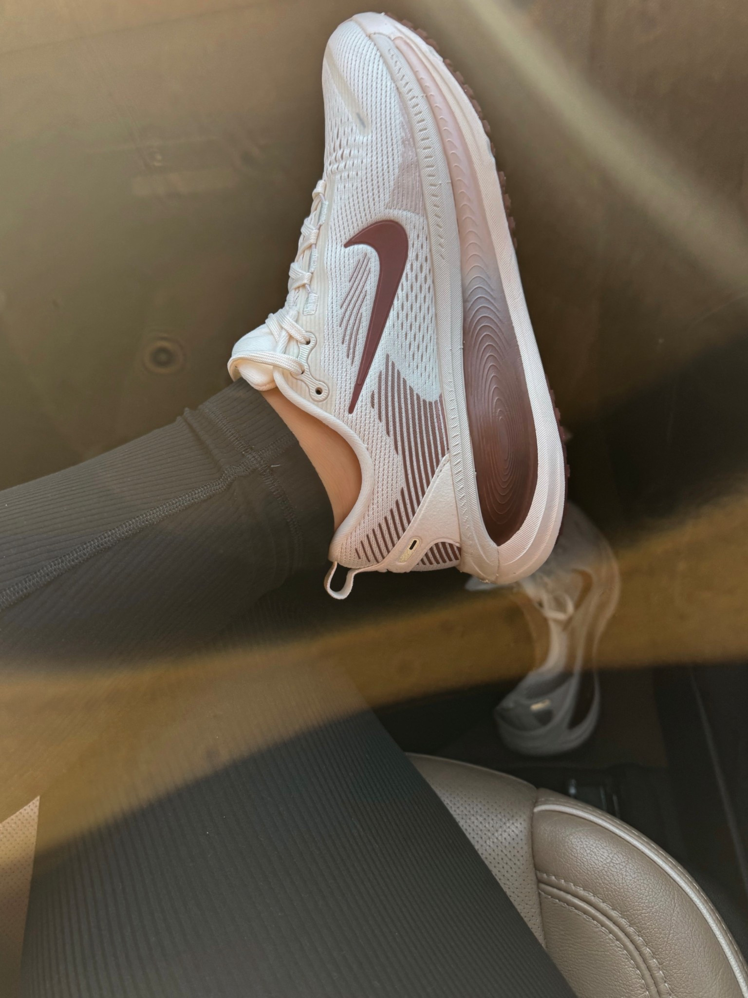 Nike running shoes white and maroon burgundy 

#LTKActive #LTKShoeCrush