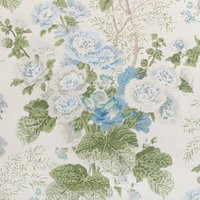 Lee Jofa GRAND ALTHEA WP Wallpaper, 100% Paper in Blue/Leaf by DecoratorsBest | DecoratorsBest