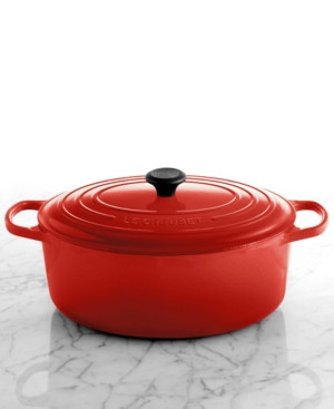 Le Creuset Signature Enameled Cast Iron 9.5 Qt. Oval French Oven | Macys (US)