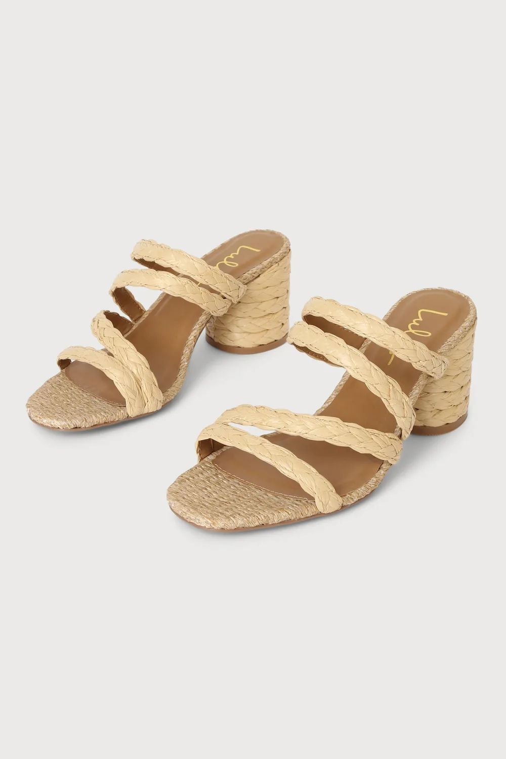 Sirevna Natural Raffia High Heel Sandals | Lulus (US)