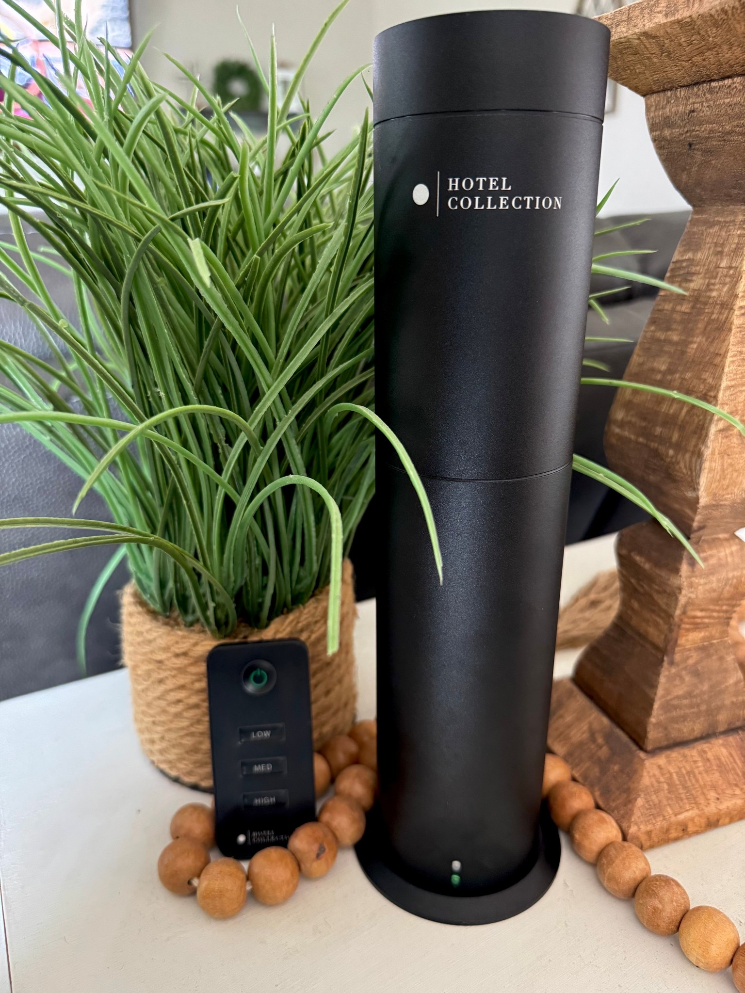 I am obsessed with these Hotel Collection Studio Scent Pro Diffusers! I have one upstairs and one in my basement, and the fragrance diffuses throughout my home! One diffuser scents up to 600 square feet. You can also adjust how often the fragrance is diffused. I set mine on low for 4 hours a day! My entire home smells amazing! There is no need for candles or plug ins. My favorite oil is Cabana. This fragrance is so airy and light, and it makes you feel like you are at the beach! The diffuser and fragrance is on sale right now! #HotelCollection #HotelCollectionFragrance #CabanaOil #HomeFragrance #SmellGoodHome #InspiredByRitzCarlton