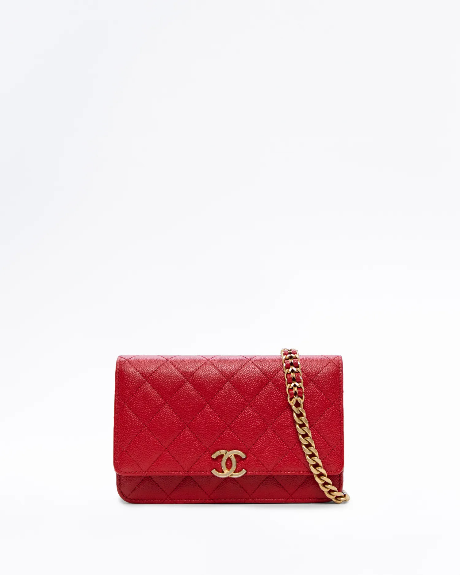 Caviar Chain Melody Wallet on a Chain | Vivrelle