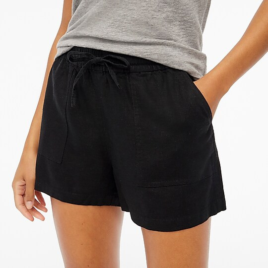 Linen-blend drawstring short | J.Crew Factory