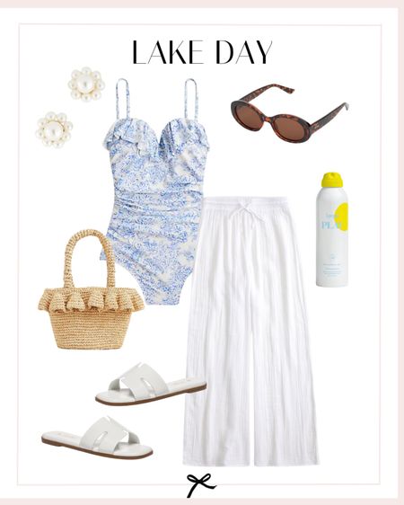 Lake days are coming up fast this summer! Make sure you grab a cute swimsuit and cover up pants that can let you easily go from a day at the lake to dinner with friends! 

#LTKstyletip #LTKswim #LTKSeasonal