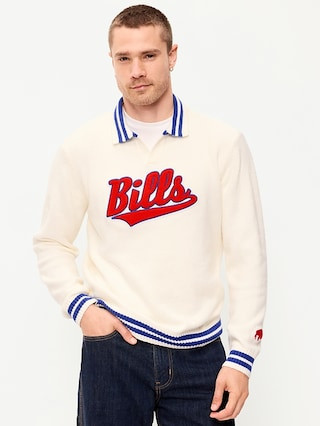 Buffalo Bills Collared Sweater for Men | Old Navy (US)