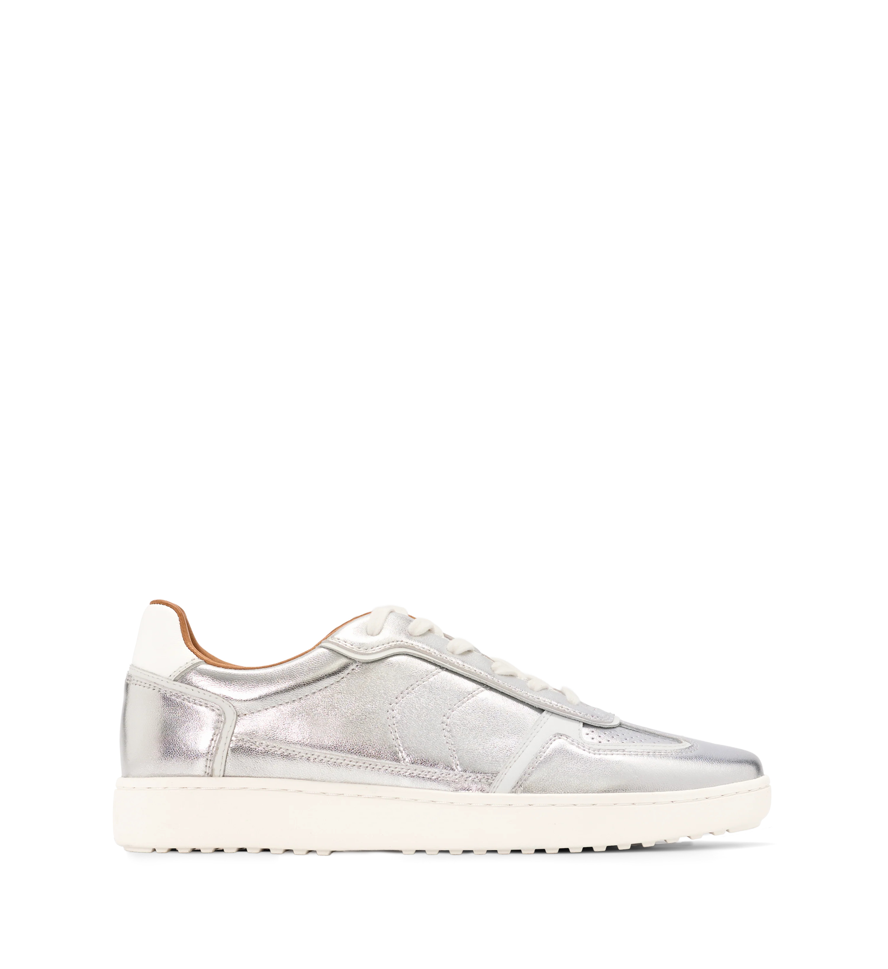 Arremon Silver Leather Sneakers | Bared Footwear | Bared Footwear