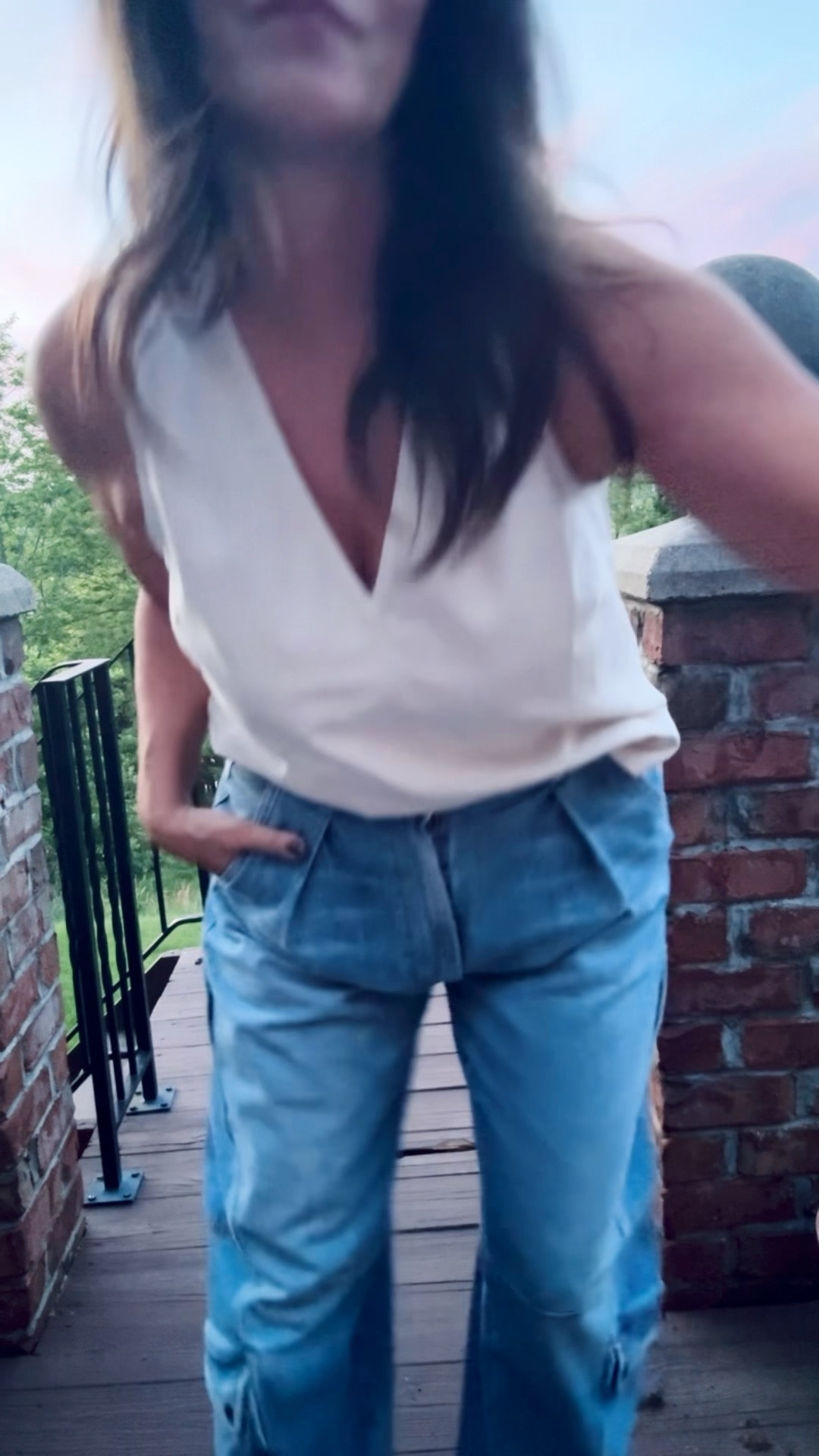Wearing small top

#LTKOver40 #LTKWorkwear #LTKmomlife