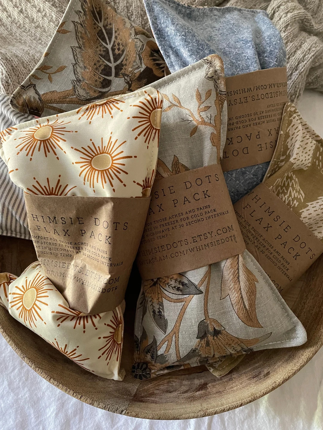 Flax Seed Pack-hot or Cold--arthritis Comfort Therapy-8 Different Designs to Choose From-collecti... | Etsy (US)