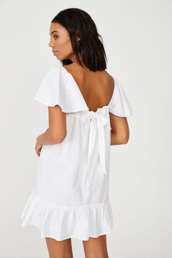 Woven Florence Flutter Sleeve Tie Back Tunic | Cotton On (ANZ)