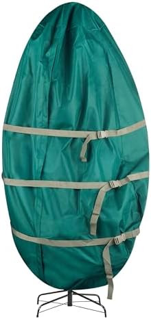 Christmas Tree Storage Bag - Upright Zippered Canvas Cover for 9-Foot Artificial Trees with Buckl... | Amazon (US)
