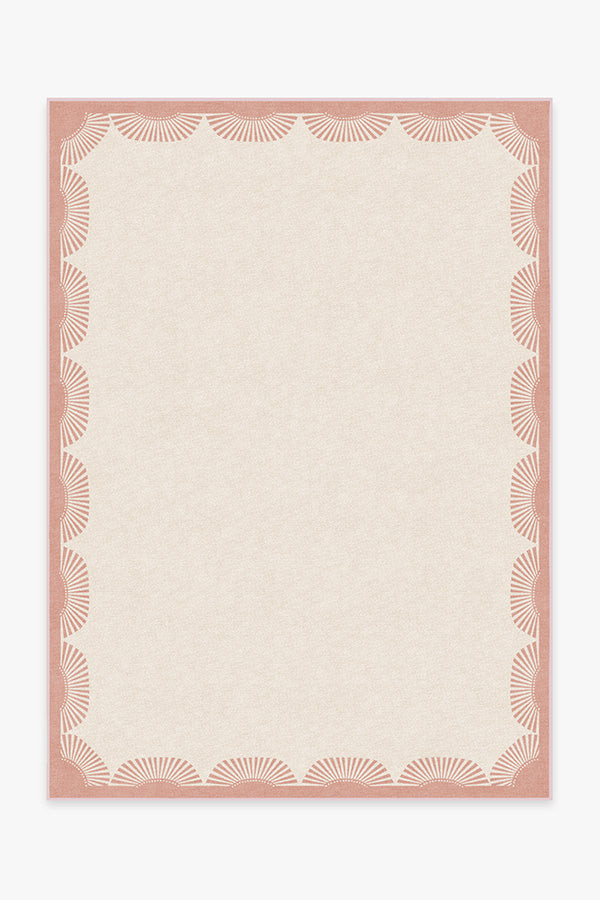 Gray Malin Fringe Pink & Ivory Rug | Ruggable