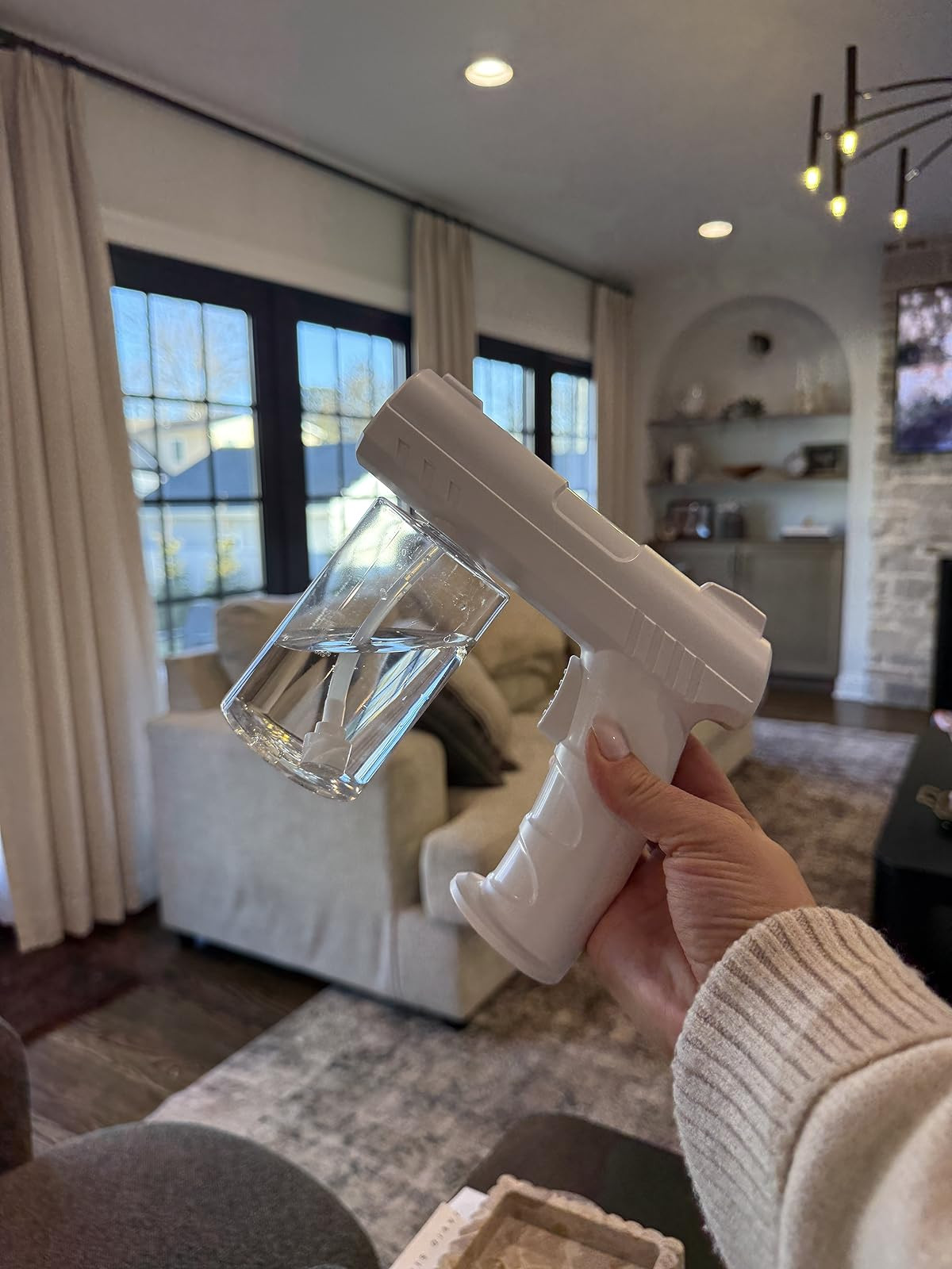 Handheld electric nano disinfection spray with blue light technology 

 #LTKHome