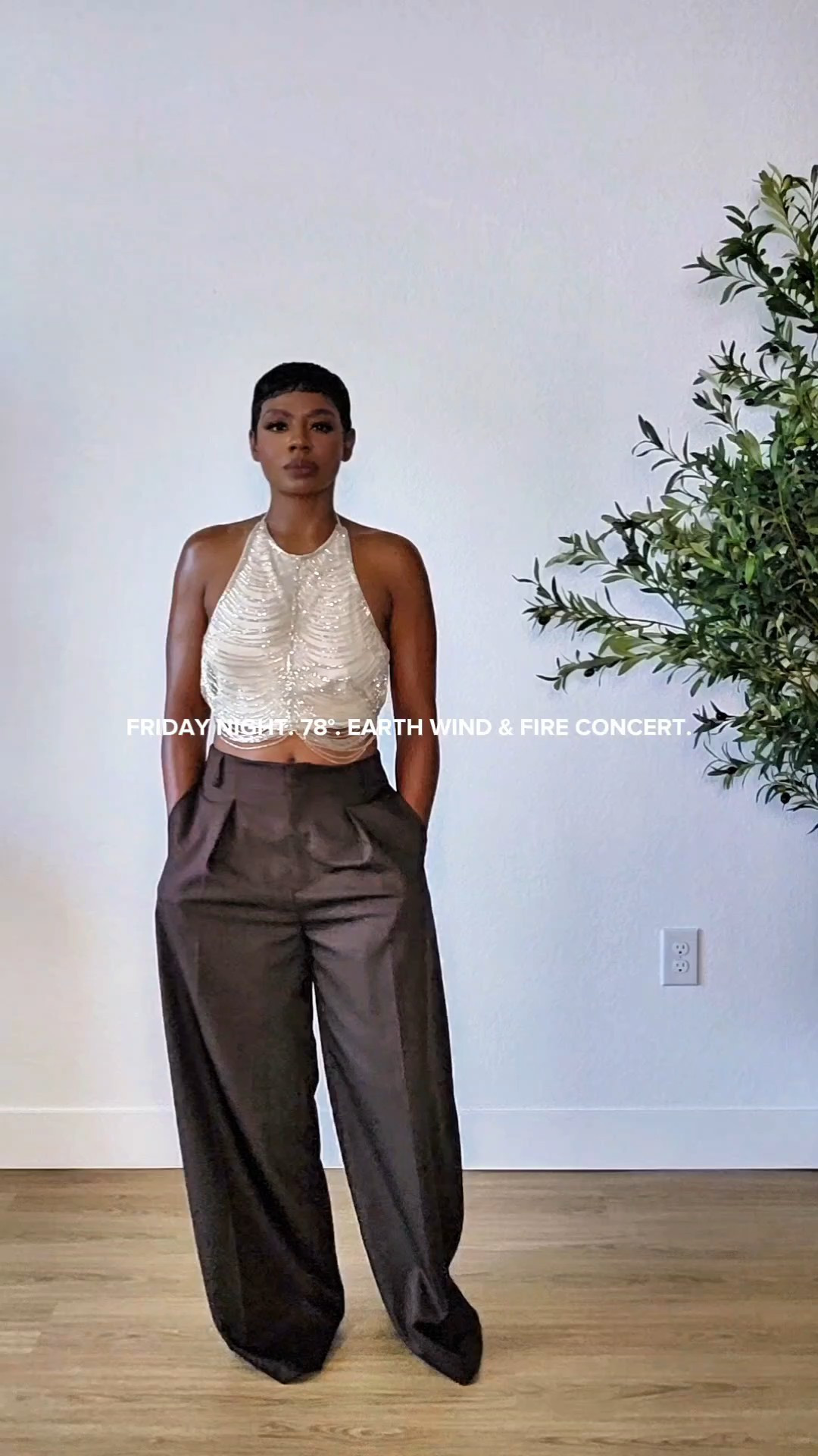 Summer Concert OutfitBackless top, wide leg trousers.

#LTKgrwm #LTKootd #LTKPetite