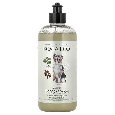Koala Eco, Natural Dog Wash, Australian Sweet Marjoram & Rosalina Essential Oil, 16.9 fl oz (500 ml) | iHerb