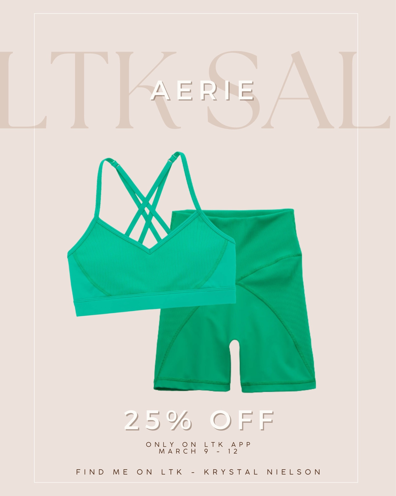 I looove how soft and supportive Aerie’s workout clothing is. 

Use code LTKSPRING for 25% off 

Ltk Sale 
Workout sets 
Aerie sale 

#LTKsalealert #LTKstyletip #LTKSale