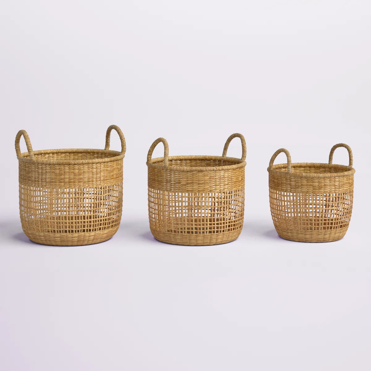 Birch Lane™ Seagrass Basket (Set of 3) | Wayfair North America